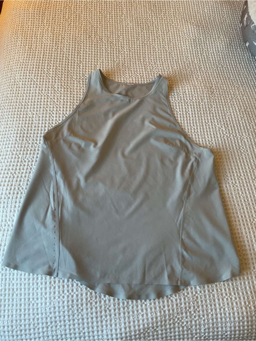 Lululemon Light Gray High Neck Tank Top Size 8
